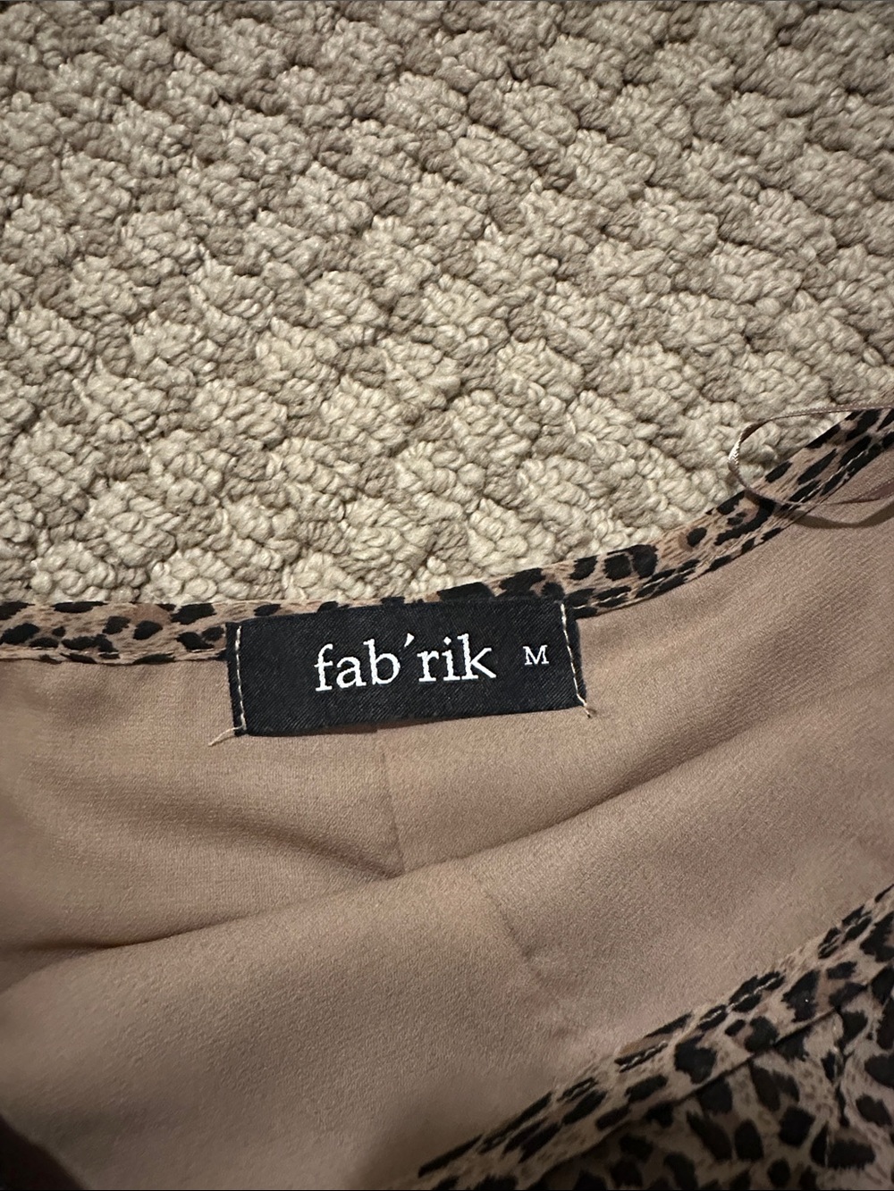 Fab’rik Leopard Print Ruffle Mini Skirt - Brown - Picture 3 of 3